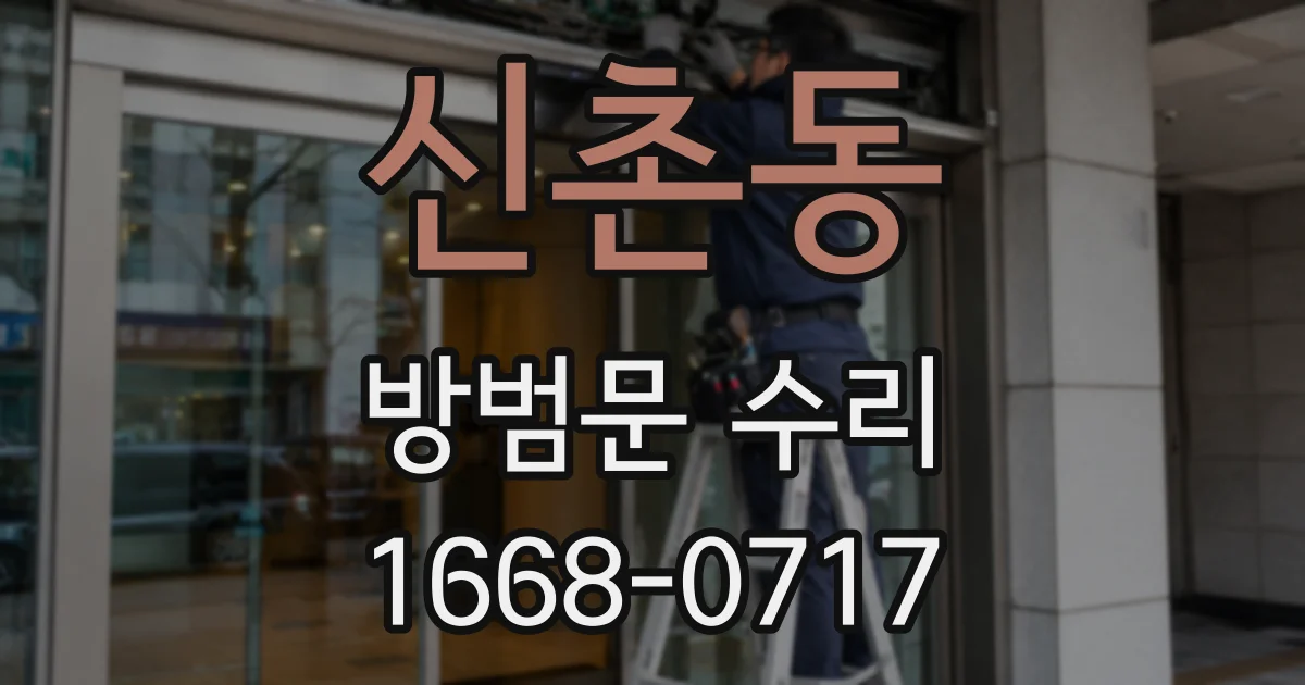 신촌동 방범문 수리