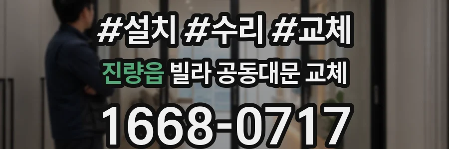 진량읍 빌라 공동대문 교체