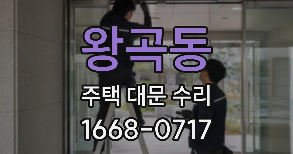 왕곡동 주택 대문 수리