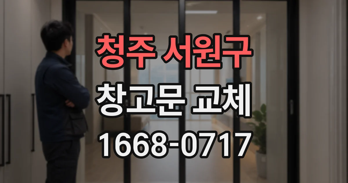 청주 서원구 창고문 교체