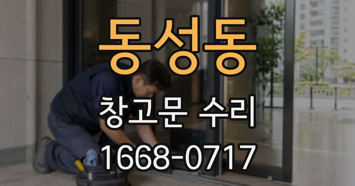 동성동 창고문 수리