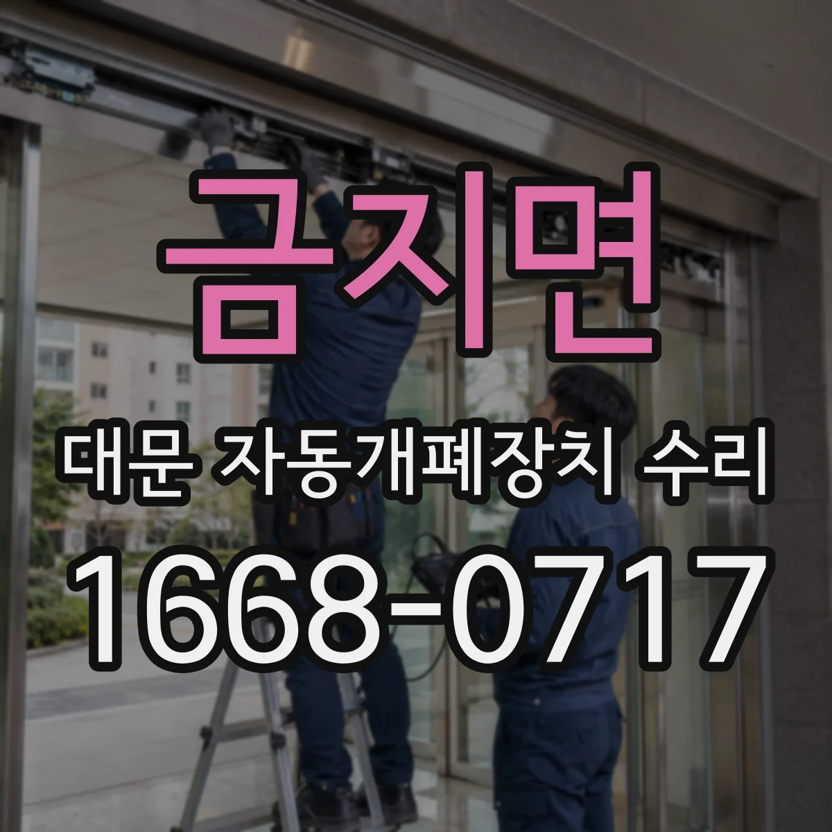 금지면 대문 자동개폐장치 수리