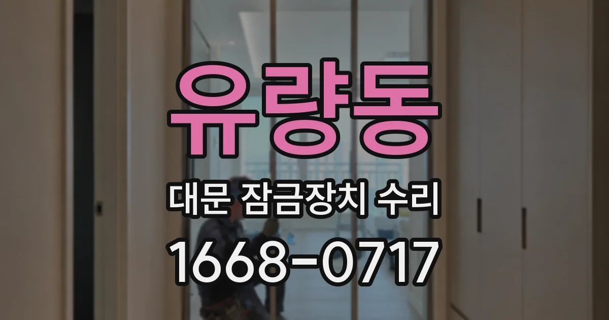 유량동 대문 잠금장치 수리