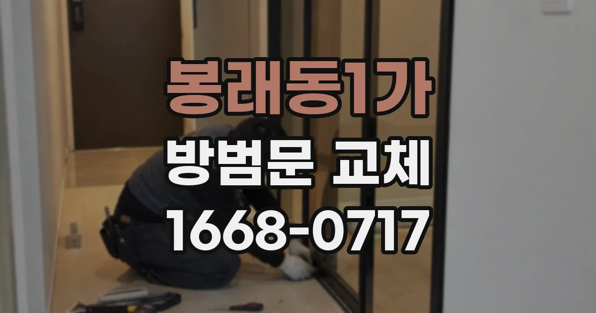봉래동1가 방범문 교체