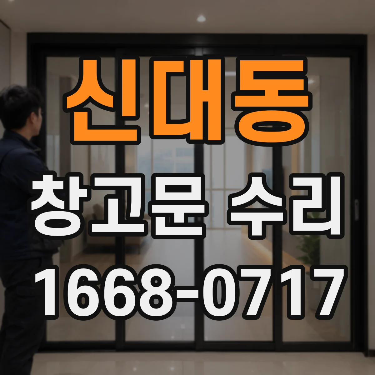 신대동 창고문 수리