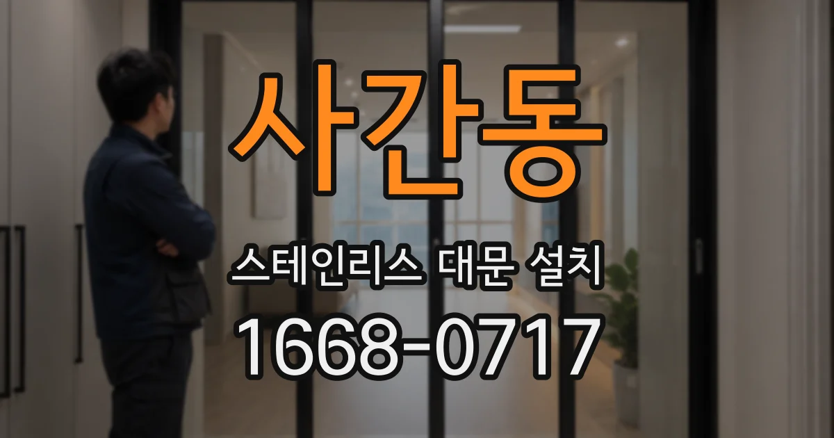 사간동 스테인리스 대문 설치