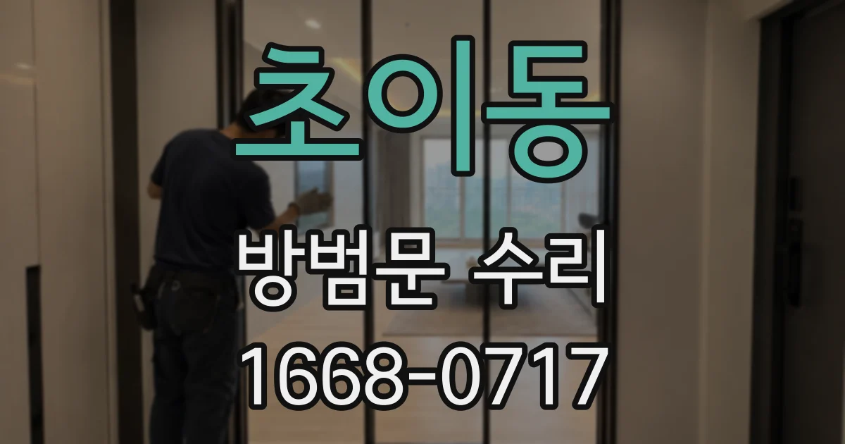 초이동 방범문 수리