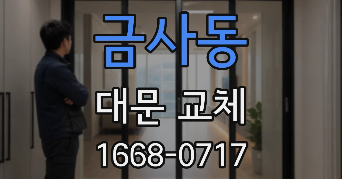 금사동 대문 교체