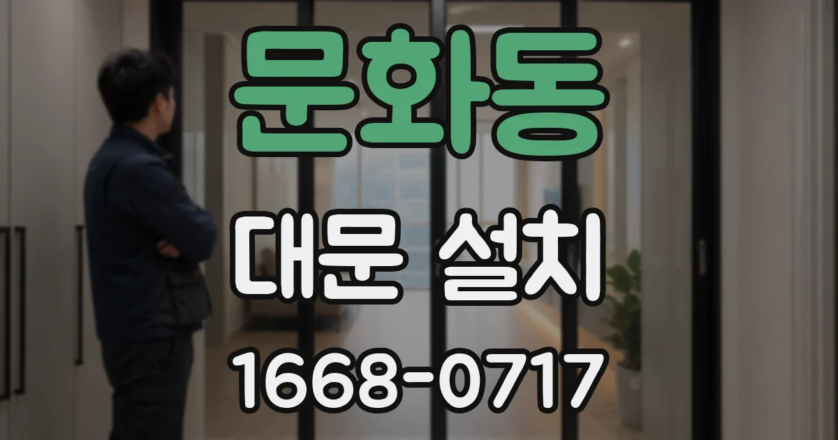 문화동 대문 설치