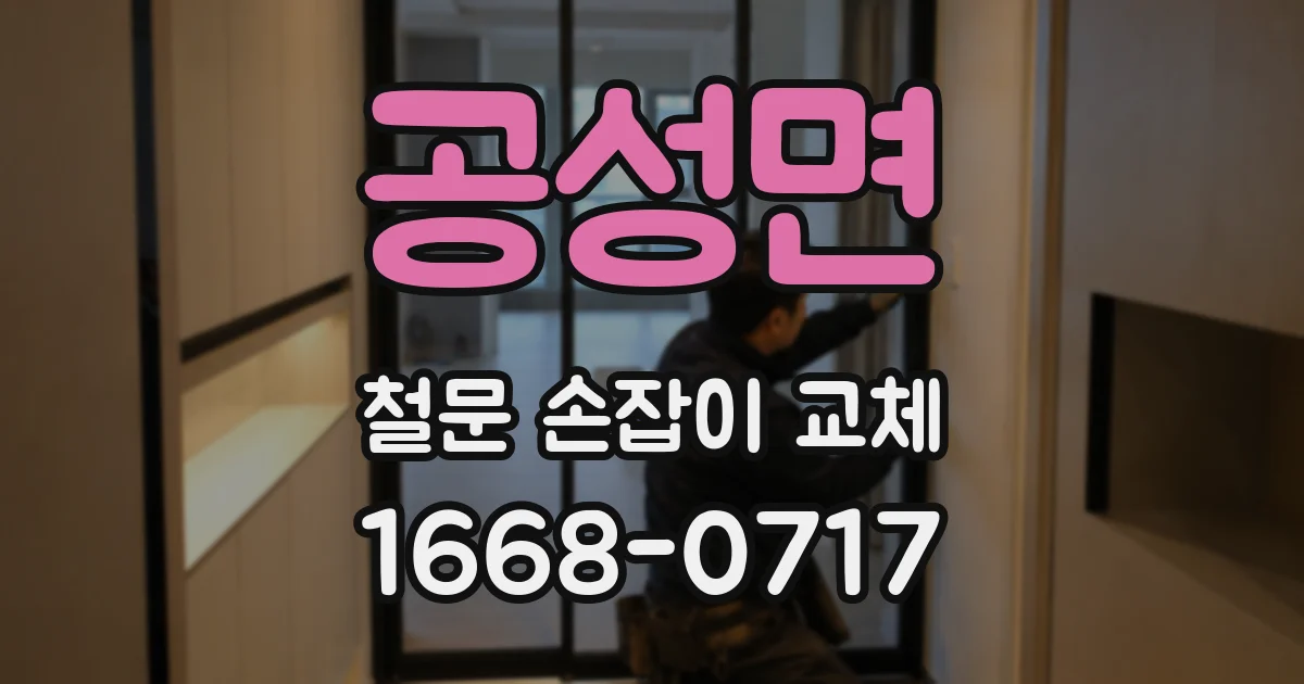 공성면 철문 손잡이 교체
