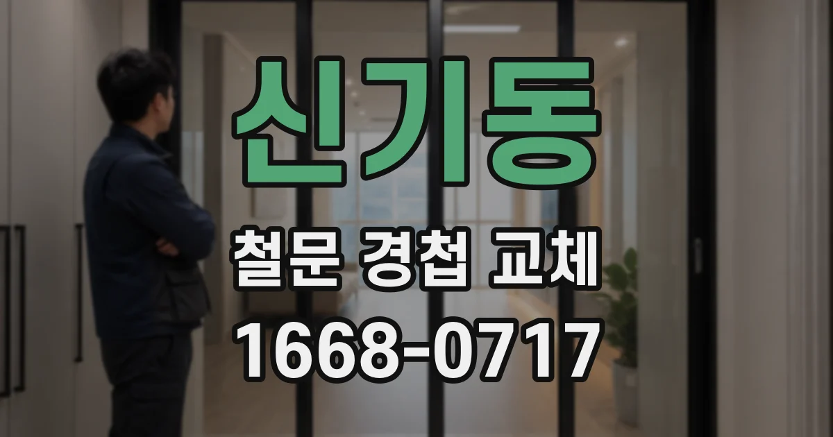 신기동 철문 경첩 교체