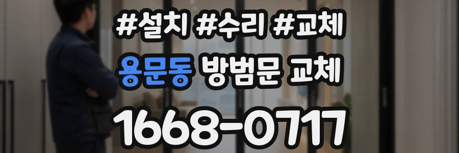 용문동 방범문 교체