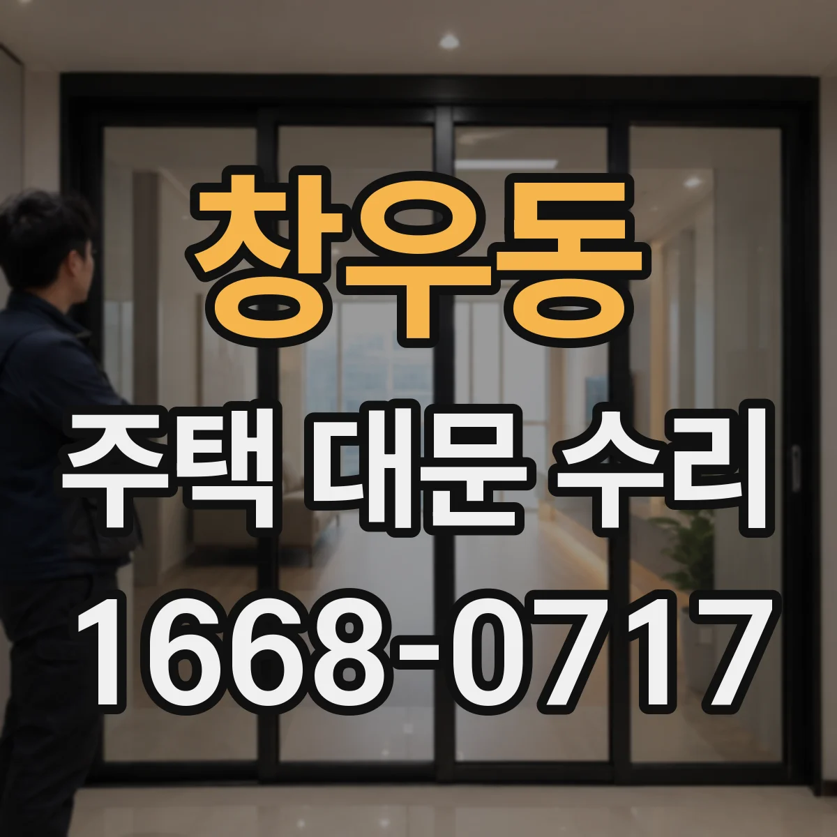 창우동 주택 대문 수리
