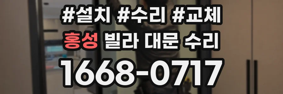 홍성 빌라 대문 수리
