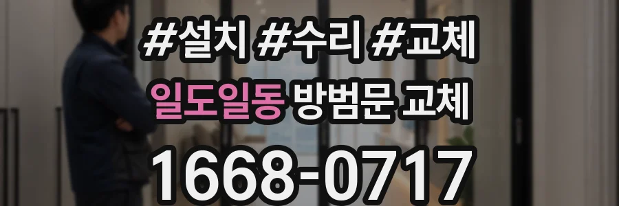 일도일동 방범문 교체