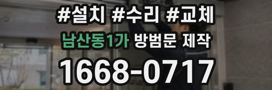 남산동1가 방범문 제작