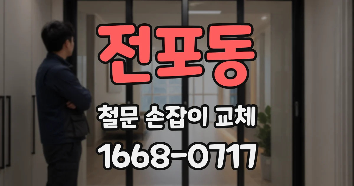 전포동 철문 손잡이 교체