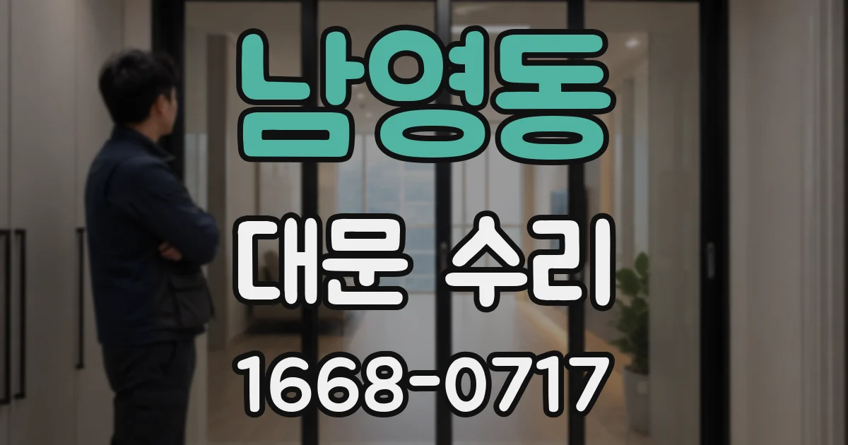 남영동 대문 수리