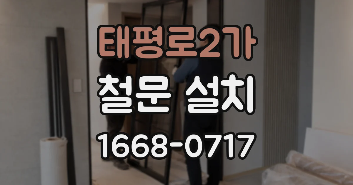 태평로2가 철문 설치
