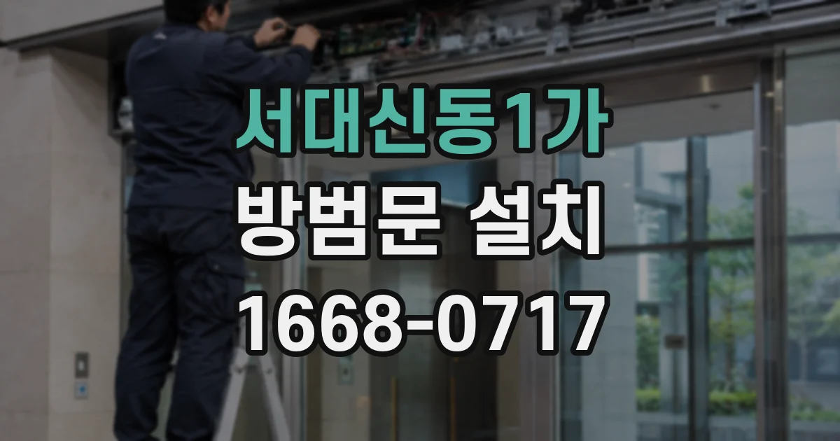 서대신동1가 방범문 설치