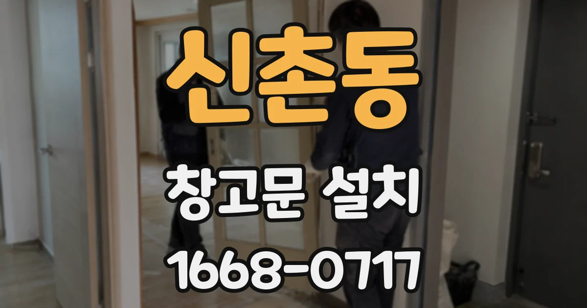 신촌동 창고문 설치