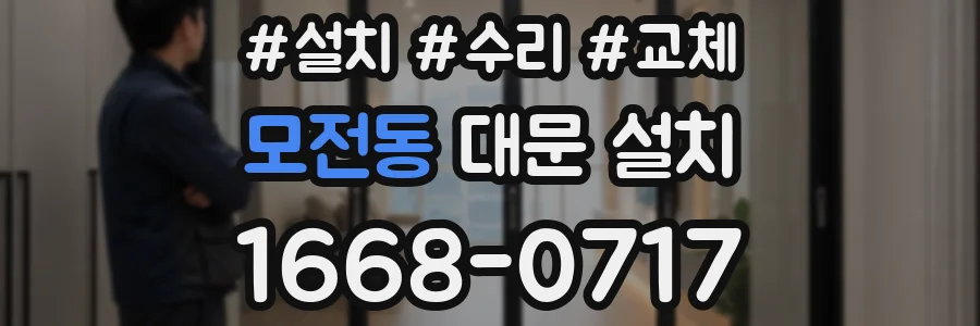 모전동 대문 설치