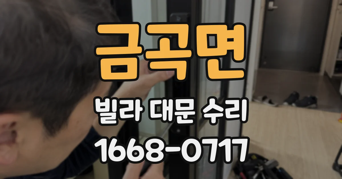 금곡면 빌라 대문 수리