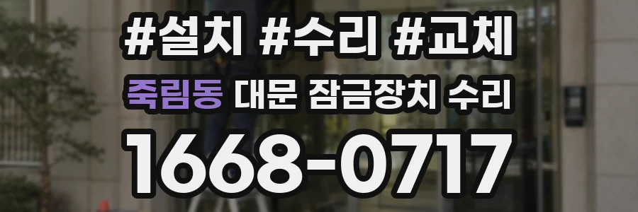 죽림동 대문 잠금장치 수리