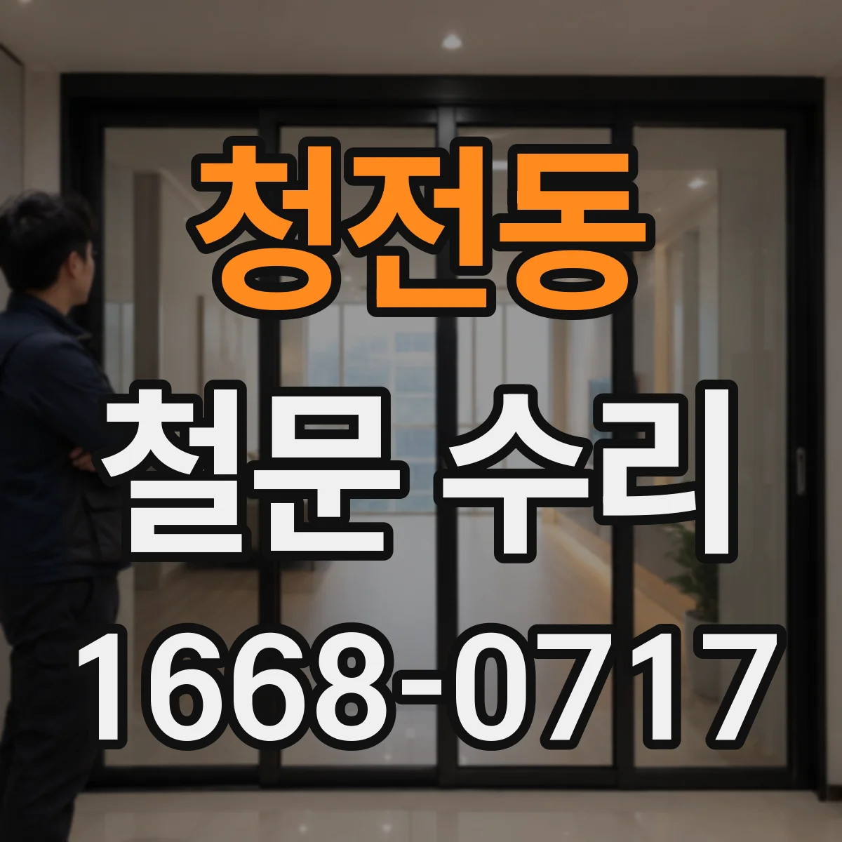 청전동 철문 수리