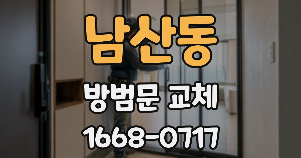 남산동 방범문 교체