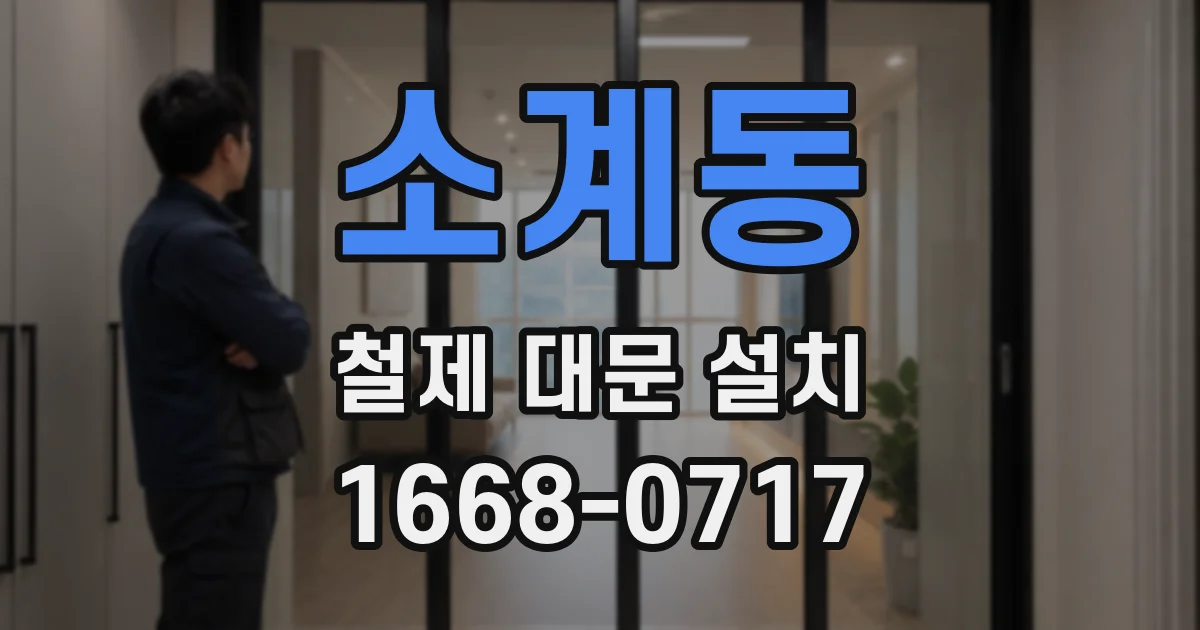 소계동 철제 대문 설치