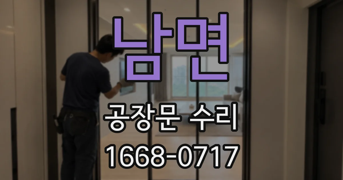 남면 공장문 수리
