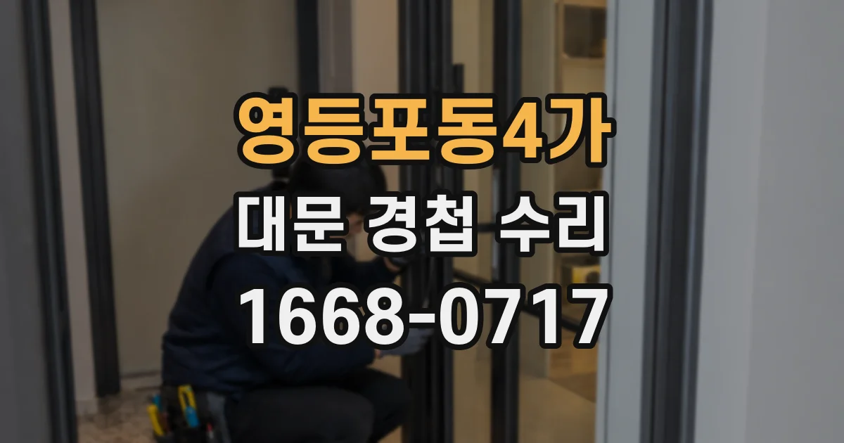 영등포동4가 대문 경첩 수리
