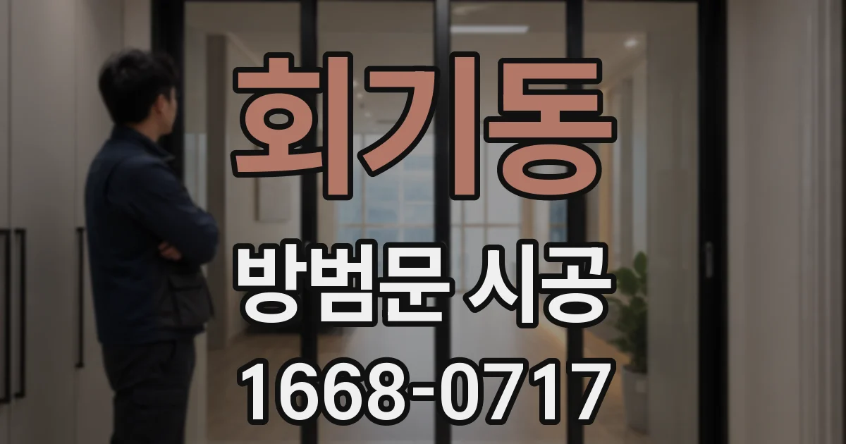 회기동 방범문 시공
