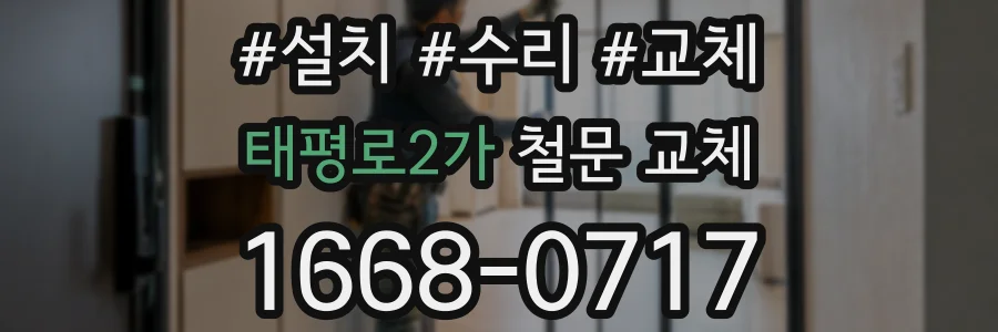 태평로2가 철문 교체
