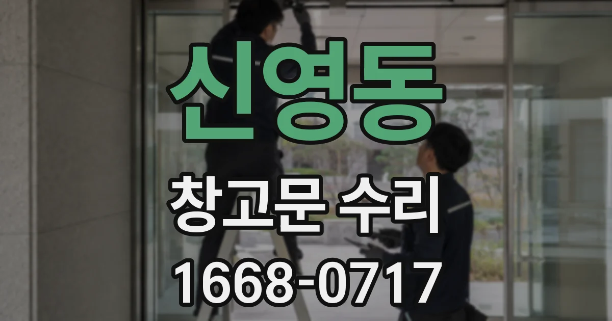 신영동 창고문 수리