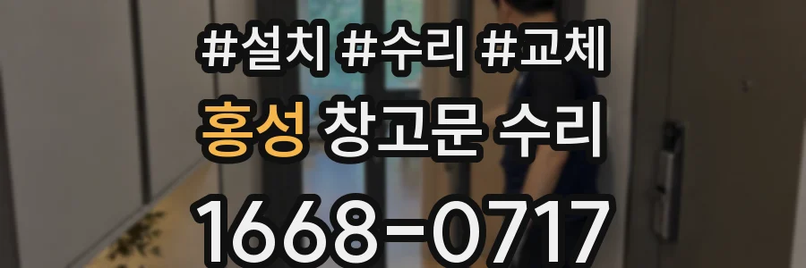 홍성 창고문 수리