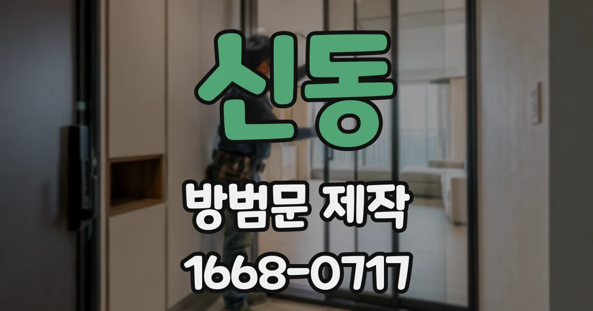 신동 방범문 제작