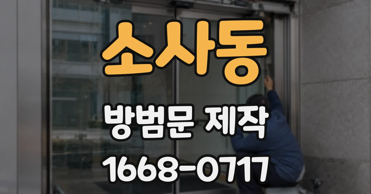 소사동 방범문 제작