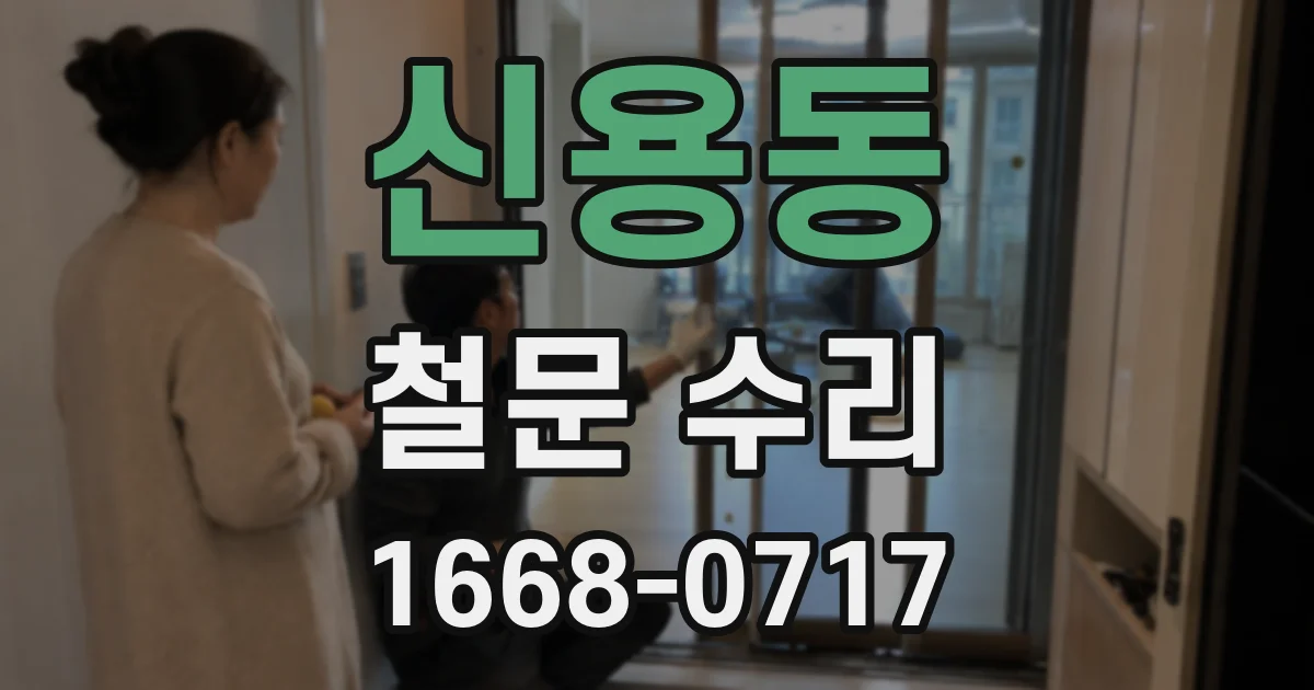 신용동 철문 수리