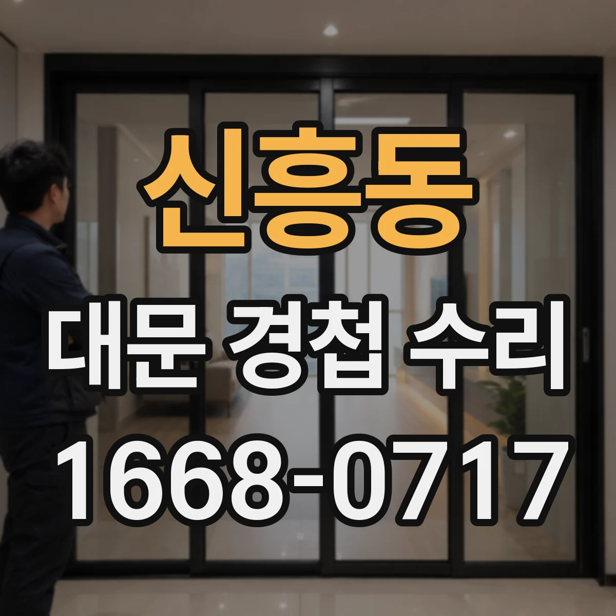 신흥동 대문 경첩 수리