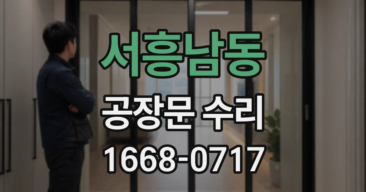 서흥남동 공장문 수리