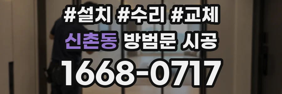 신촌동 방범문 시공