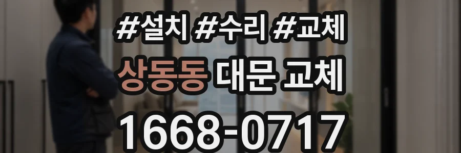 상동동 대문 교체