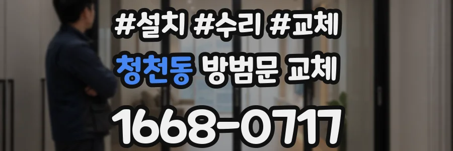 청천동 방범문 교체