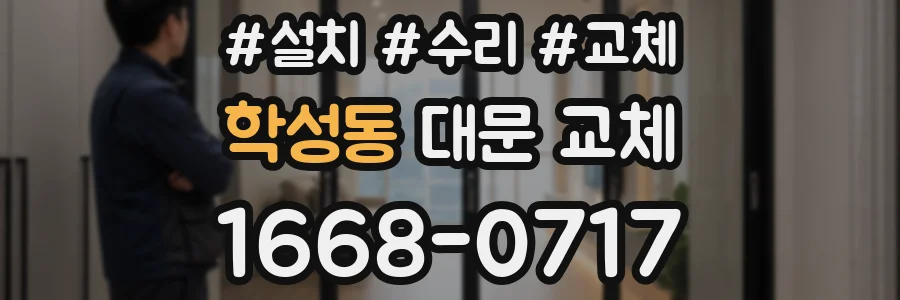 학성동 대문 교체