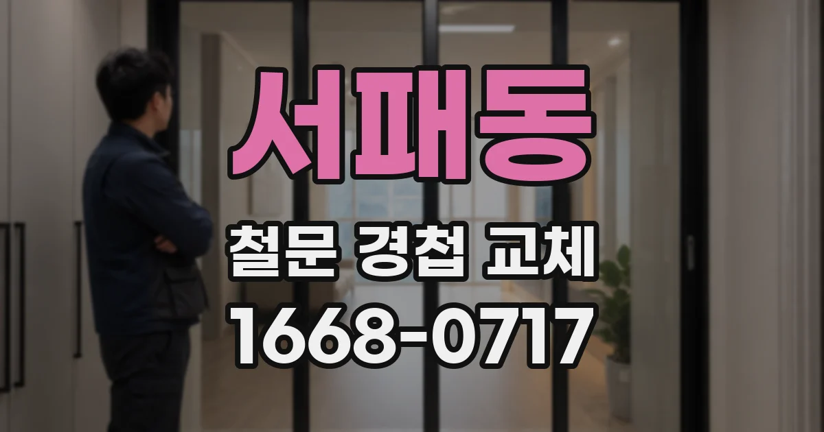 서패동 철문 경첩 교체