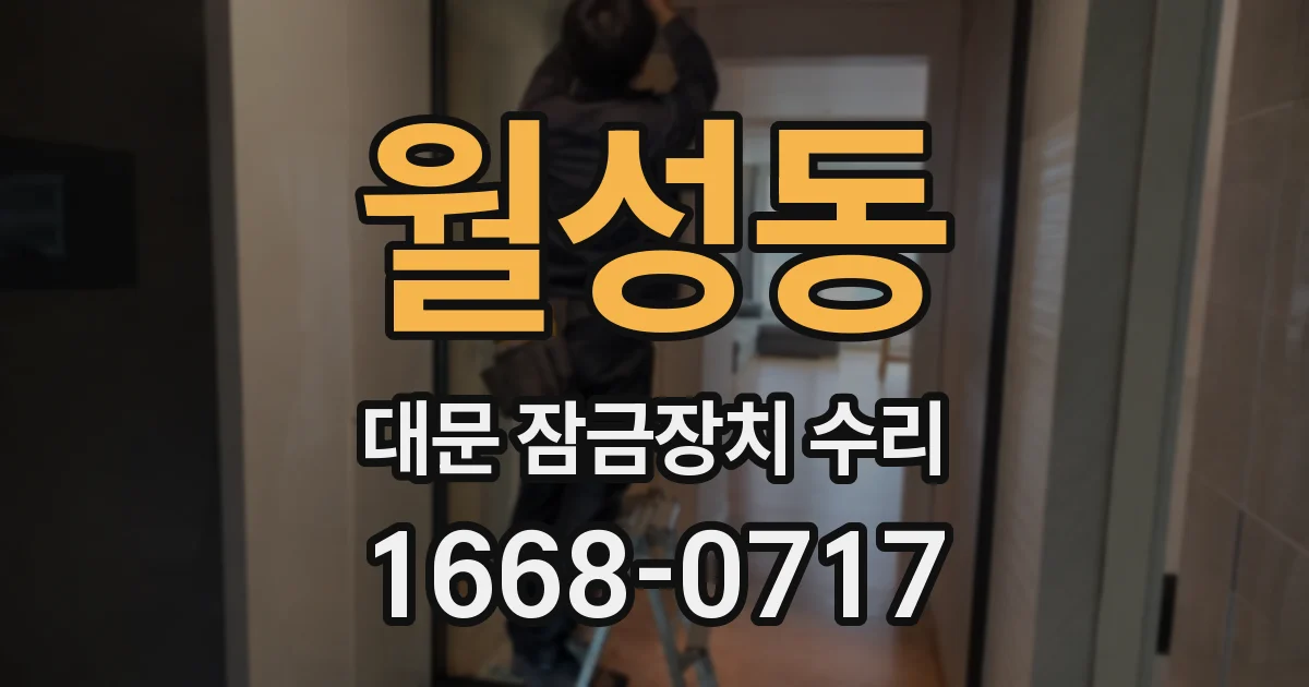 월성동 대문 잠금장치 수리