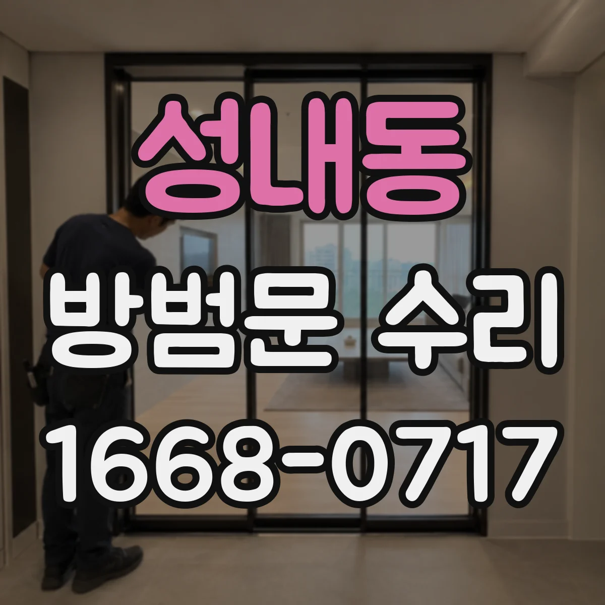성내동 방범문 수리