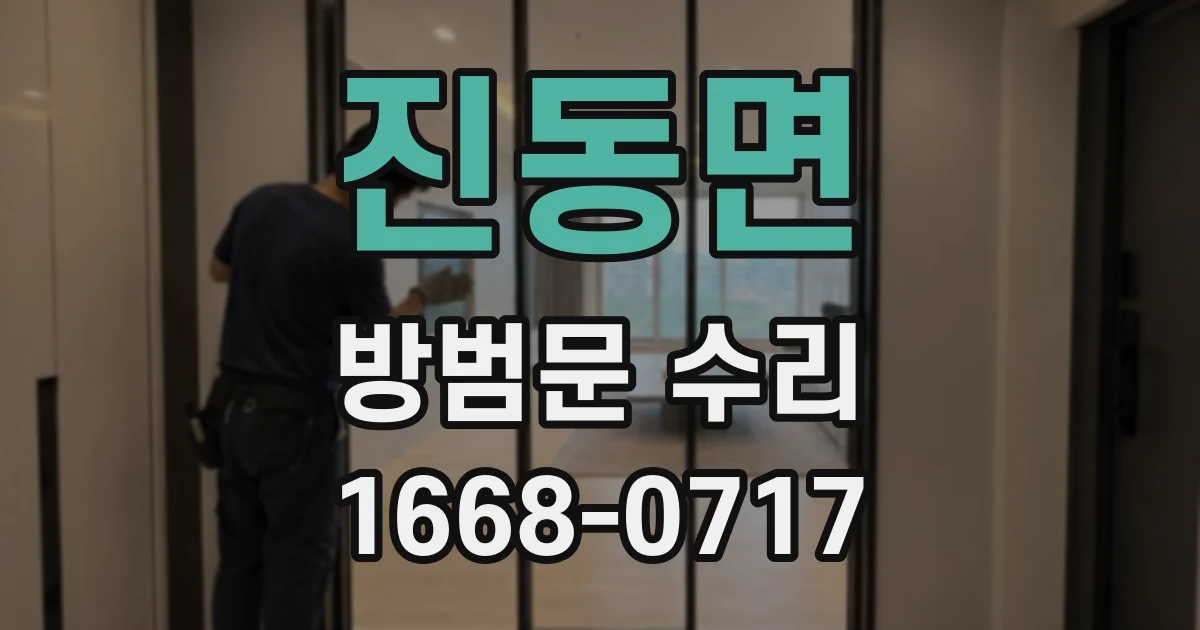 진동면 방범문 수리